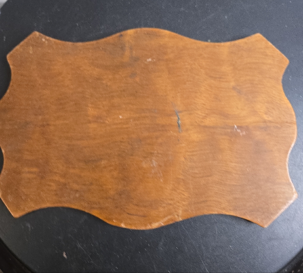 Vintage Wooden Decorative Plaque To Hold An Engraving - Picture 7 of 7
